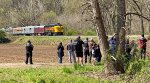 Many have come to witness the passage of this train.